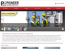 Tablet Screenshot of pioneerengineering.com